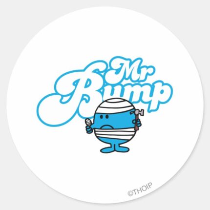 Mr. Bump Bandaged Thumb Classic Round Sticker