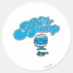 Mr. Bump Broken Vase Classic Round Sticker