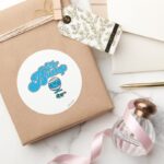 Mr. Bump Broken Vase Classic Round Sticker