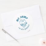 Mr. Bump Im Into Bandage Classic Round Sticker