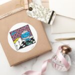 Mr. Bump Kitchen Accident Classic Round Sticker