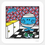 Mr. Bump Kitchen Accident Square Sticker