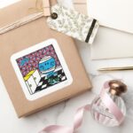 Mr. Bump Kitchen Accident Square Sticker