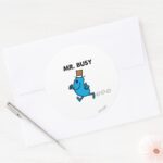 Mr. Busy Running Quickly Classic Round Sticker