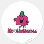 Mr. Chatterbox Logo Telephone Classic Round Sticker