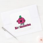 Mr. Chatterbox Logo Telephone Square Sticker