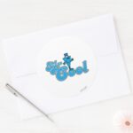 Mr. Cool Happy Fist Pump Classic Round Sticker