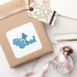 Mr. Cool Happy Fist Pump Square Sticker