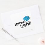 Mr. Daydream Believes He Can Fly Square Sticker