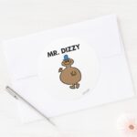 Mr. Dizzy Classic Pose Classic Round Sticker