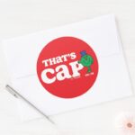 Mr. Fib Thats Cap Classic Round Sticker