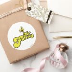 Mr. Funny Dancing On His Name Classic Round Sticker