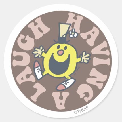 Mr. Funny Having A Laugh Classic Round Sticker