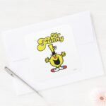 Mr. Funny Laughing Hysterically Square Sticker