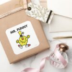 Mr. Funny Funny Face Square Sticker