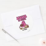 Mr. Greedy Bigger Is Better Classic Round Sticker