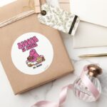 Mr. Greedy Bigger Is Better Classic Round Sticker