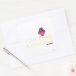 Mr. Greedy Give Peas A Chance Square Sticker