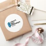 Mr. Grumpy Does Not Like Monday Classic Round Sticker