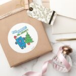 Mr. Grumpy Bah Humbug Classic Round Sticker