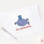 Mr. Impossible In Flight Square Sticker
