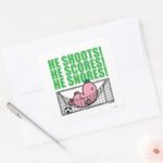 Mr. Lazy Napping In A Soccer Goal Square Sticker