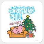 Mr. Lazys Christmas Chill Square Sticker