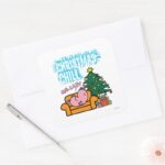 Mr. Lazys Christmas Chill Square Sticker