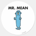 Mr. Mean Classic Pose Classic Round Sticker