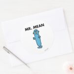 Mr. Mean Classic Pose Classic Round Sticker