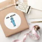 Mr. Mean Classic Pose Classic Round Sticker