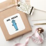 Mr. Mean Classic Pose Square Sticker
