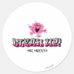 Mr. Messy Says Clean Up Classic Round Sticker