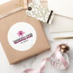 Mr. Messy Says Clean Up Classic Round Sticker