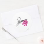 Mr. Messy Two Pigs Classic Round Sticker