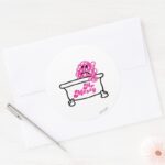 Mr. Messy Bathtub Logo Classic Round Sticker
