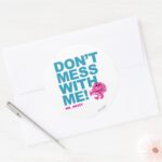 Mr. Messy Dont Mess With Me Classic Round Sticker