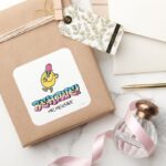 Mr. Mischief Behave Square Sticker