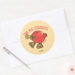 Mr. Noisy Tooting His Horn Classic Round Sticker