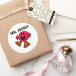 Mr. Noisy Large Walking Clogs Classic Round Sticker