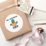 Mr. Nonsense Funny Outfit Classic Round Sticker