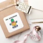 Mr. Nonsense Funny Outfit Square Sticker