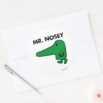 Mr. Nosey Leading By A Nose Classic Round Sticker
