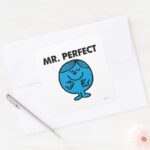 Mr. Perfect Quietly Content Square Sticker