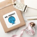 Mr. Perfect Quietly Content Square Sticker