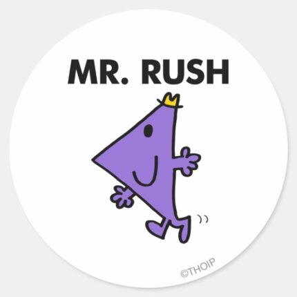 Mr. Rush Quick Pace Classic Round Sticker