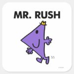 Mr. Rush Quick Pace Square Sticker