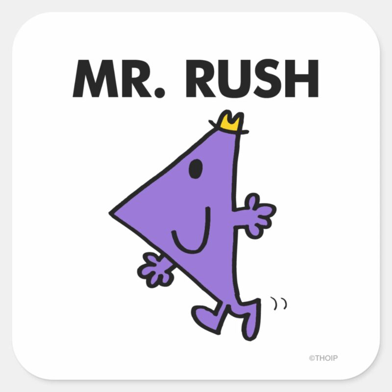 Mr. Rush Quick Pace Square Sticker Mr. Rush Quick Pace Square Sticker