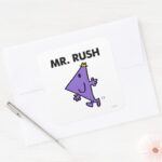 Mr. Rush Quick Pace Square Sticker