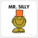 Mr. Silly Hidden Eyes Square Sticker